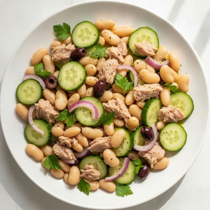 Mediterranean Tuna and White Bean Salad