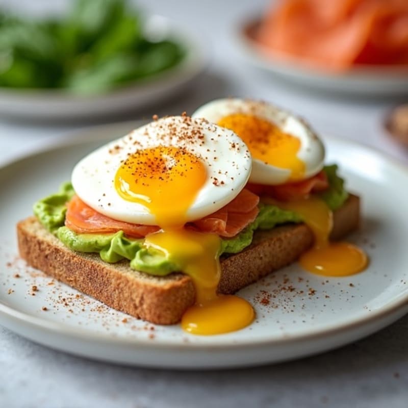 Protein-Packed Avocado Toast with Jammy Eggs