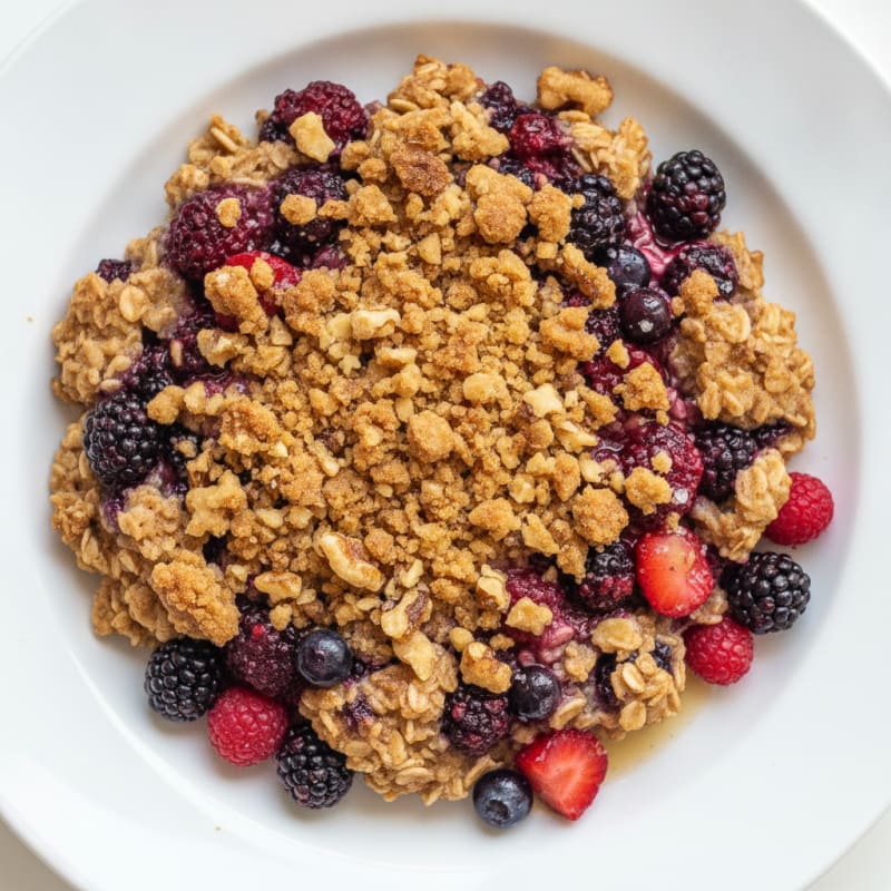 Baked Berry Oat Crumble