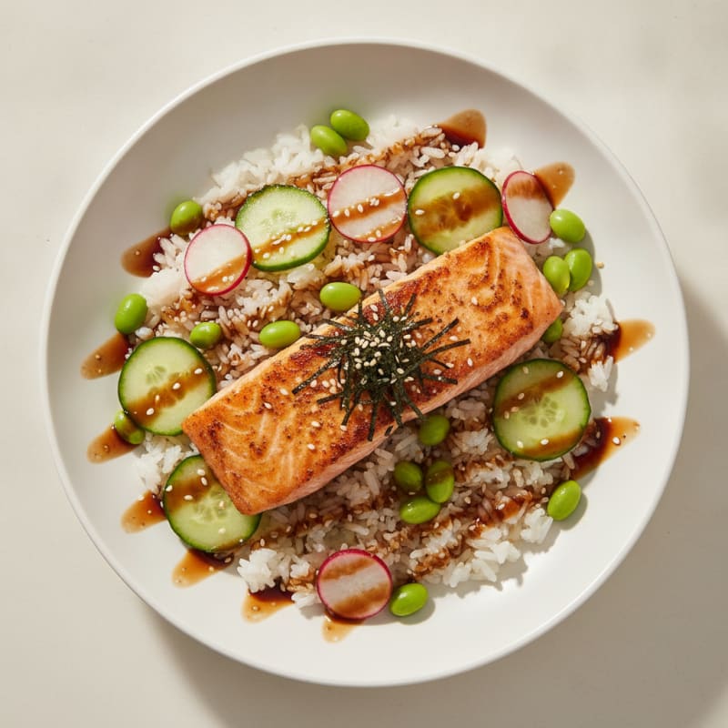 Salmon Sushi Rice Bowl