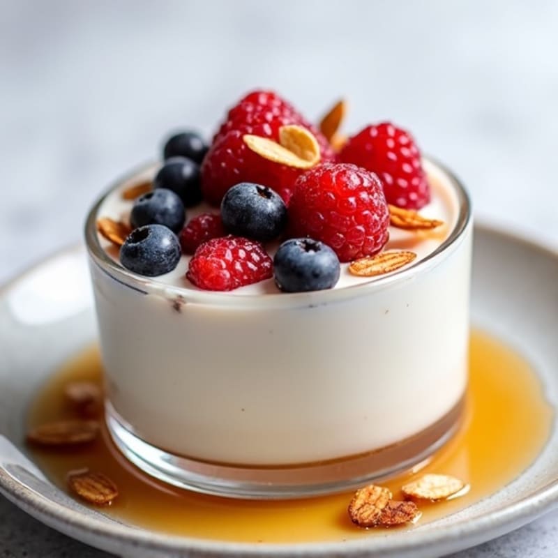 Greek Yogurt Protein Mousse with Berries