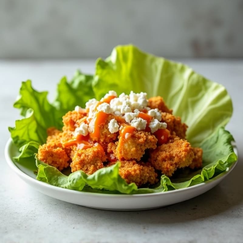 Crispy Buffalo Chicken Lettuce Wrap