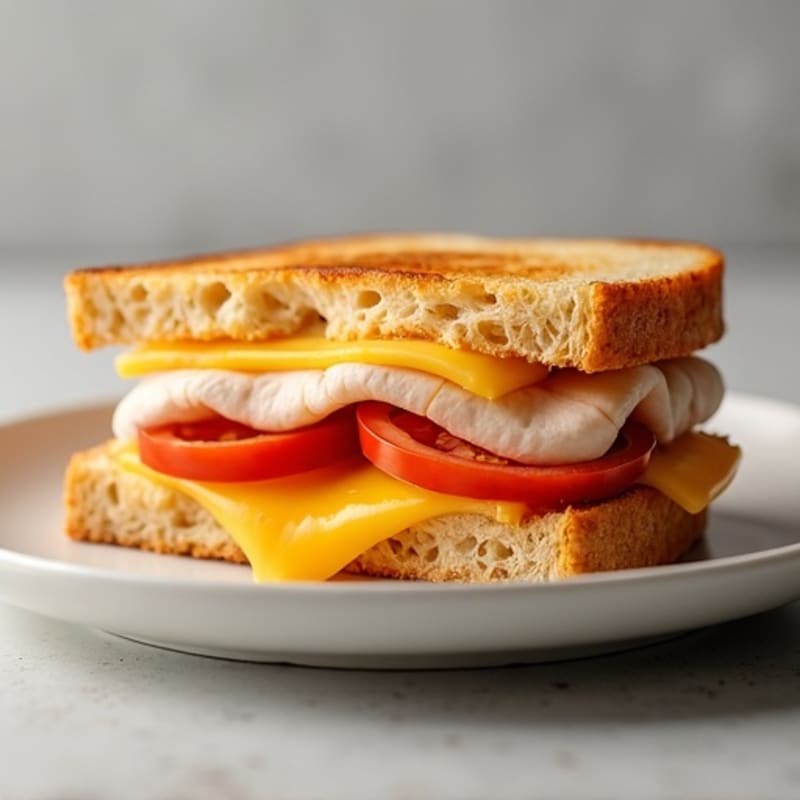 Crispy Three-Cheese Sourdough Melt