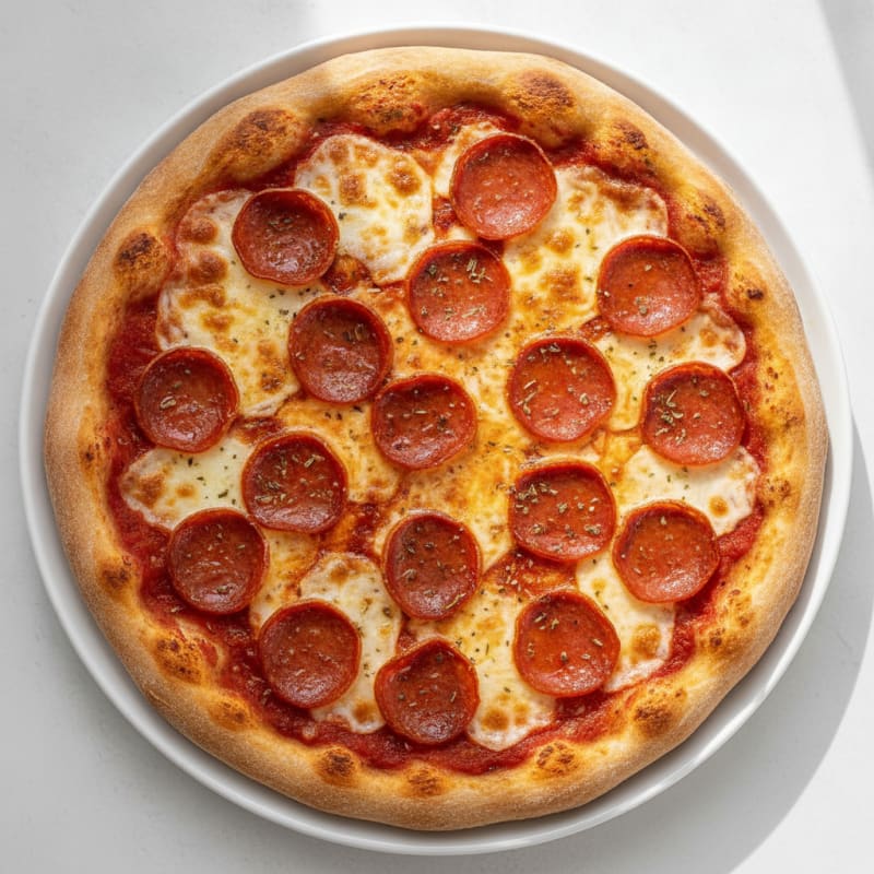 Classic Pepperoni Pizza with Mozzarella