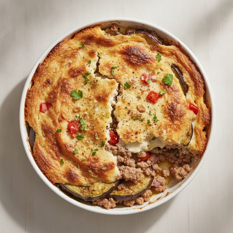 Lamb and Eggplant Moussaka with Béchamel