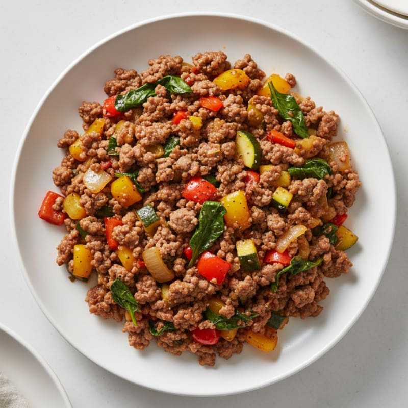 Savory Ground Beef and Vegetable Skillet