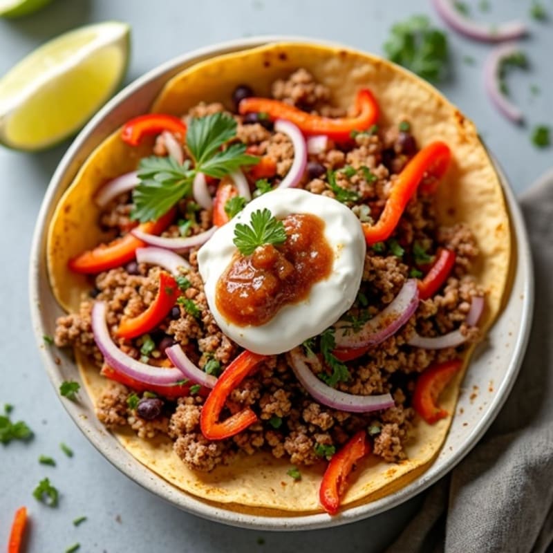 Crispy Sheet Pan Turkey Taco Bowls