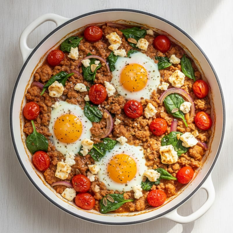 Baked Eggs with Roasted Tomatoes