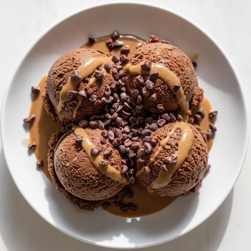 High-Protein Chocolate Greek Yogurt Ice Cream