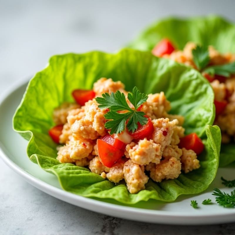 Spicy Sriracha Tuna Lettuce Wrap