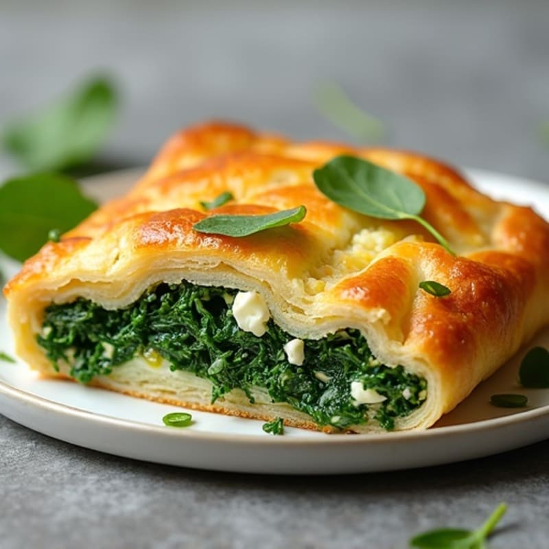 Crispy Spinach Feta Phyllo Pie