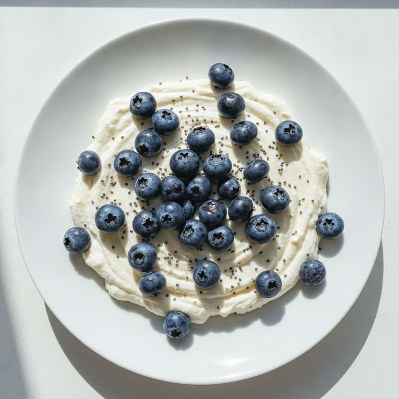 Silky Greek Yogurt Protein Mousse with Berries