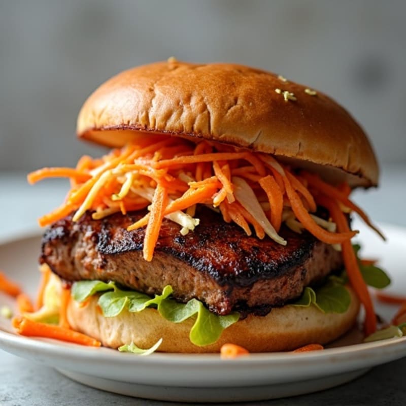 Lean Smoky Brisket Sandwich with Crunchy Slaw