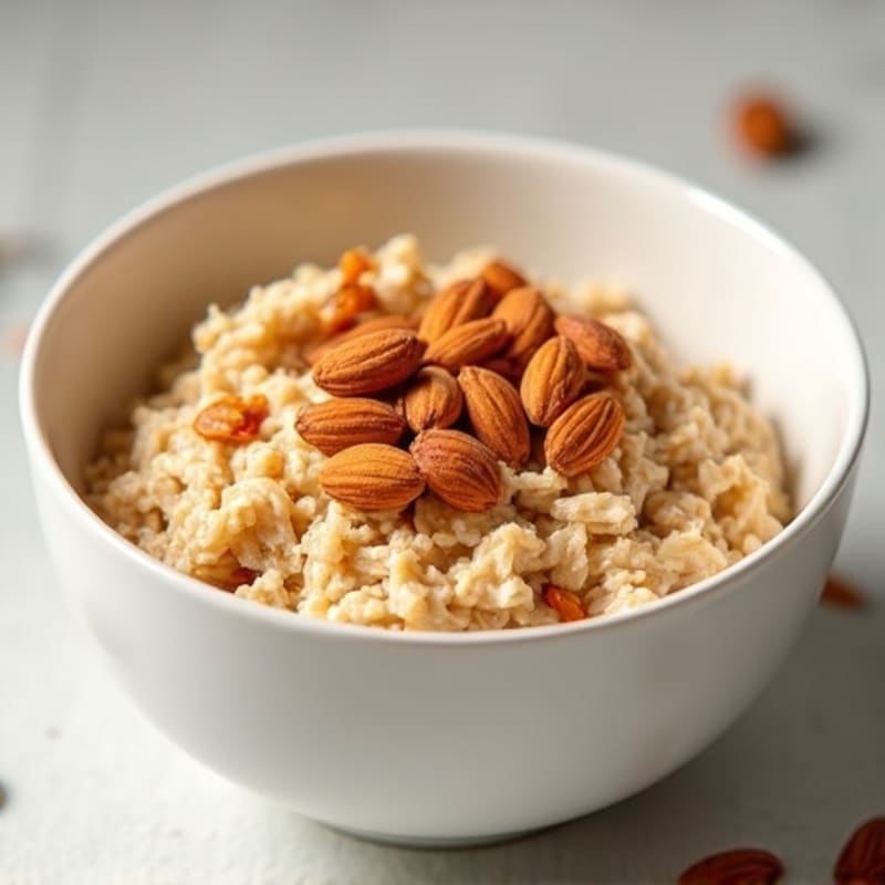 Protein-Packed Vanilla Almond Oatmeal Bowl