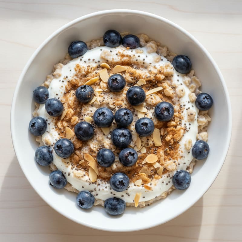 Blueberry Almond Overnight Oats