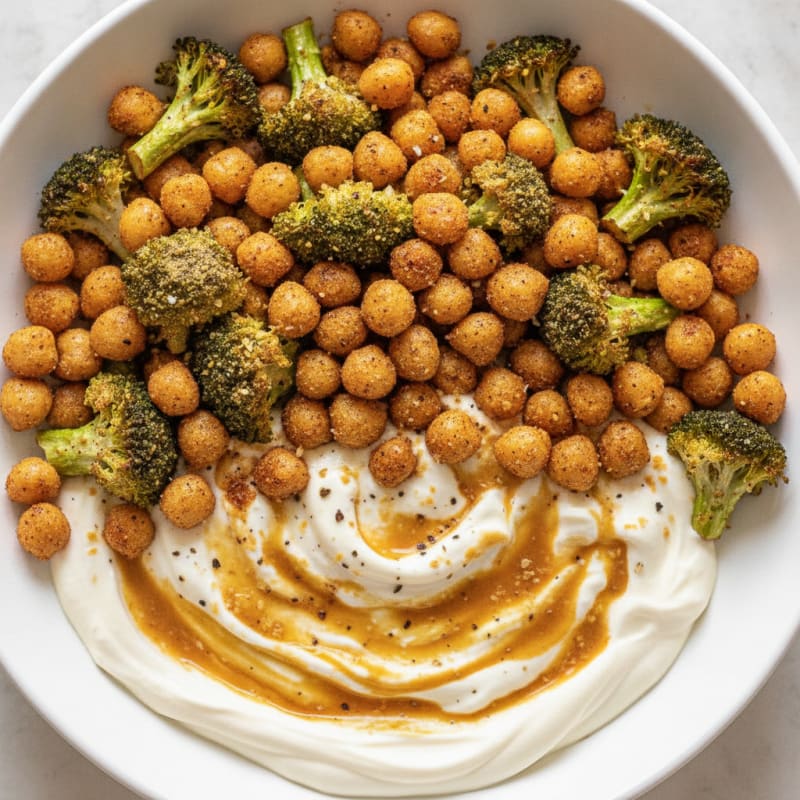 Roasted Vegetable and Chickpea Bowl