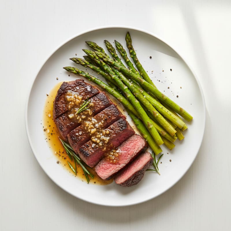 Pan-Seared Steak with Garlic Butter Sauce