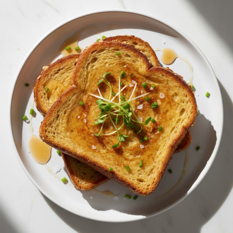 Golden Cottage Cheese Protein French Toast