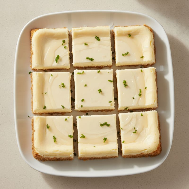 Vanilla Protein Cheesecake Bars