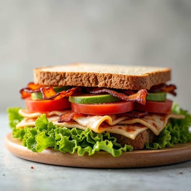 Fresh Turkey Club with Crispy Bacon