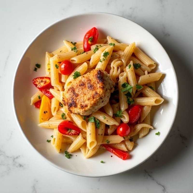 Creamy Cajun Chicken Pasta with Bell Peppers