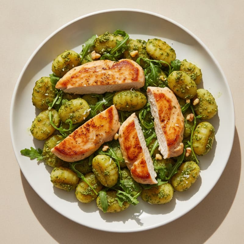 Gnocchi with Arugula Pesto