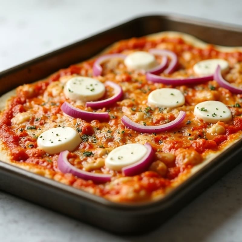 Sheet Pan Buffalo Chicken Pizza