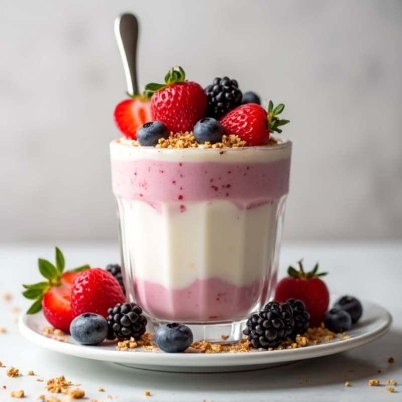 Creamy Greek Yogurt Protein Parfait with Mixed Berries