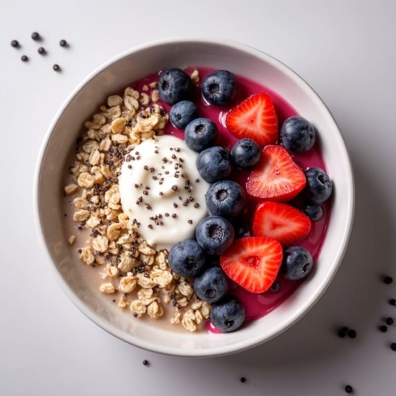 Fresh Berry Protein Oatmeal Bowl