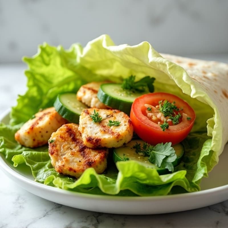 Fresh Herb-Grilled Chicken Lettuce Wrap