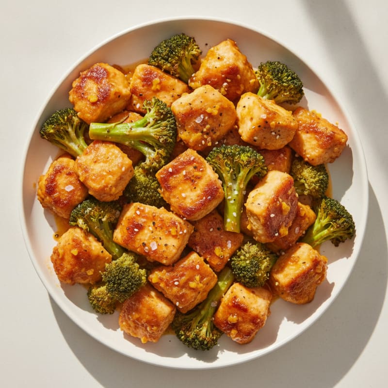 Baked Orange Chicken and Broccoli
