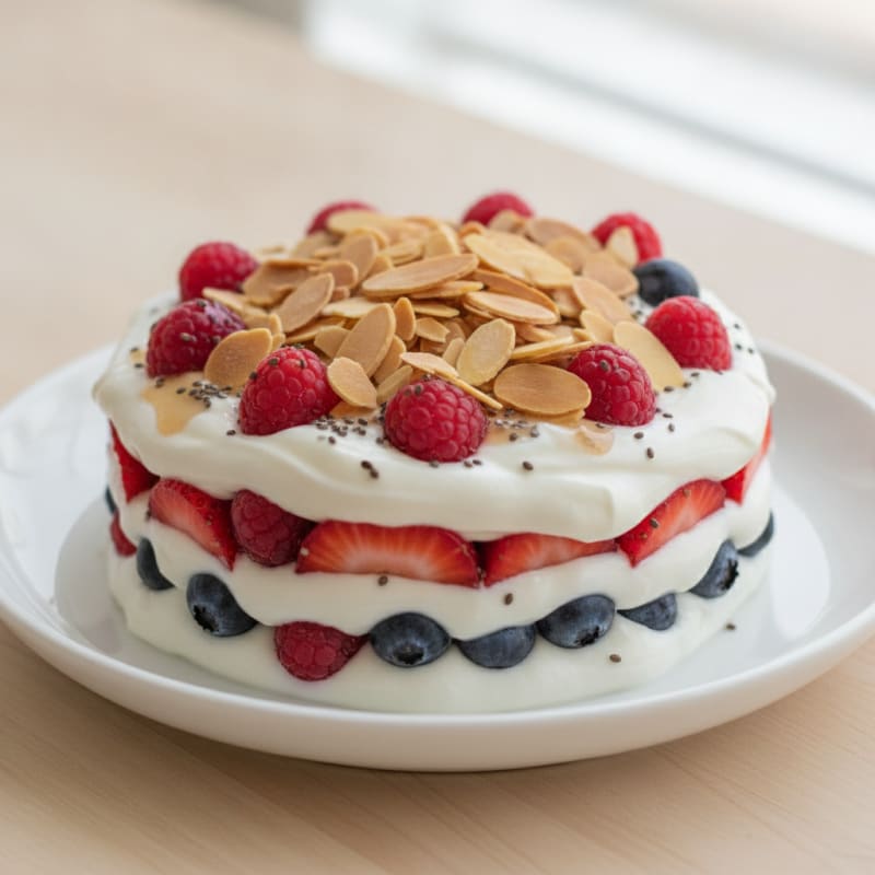Greek Yogurt Protein Parfait with Berries