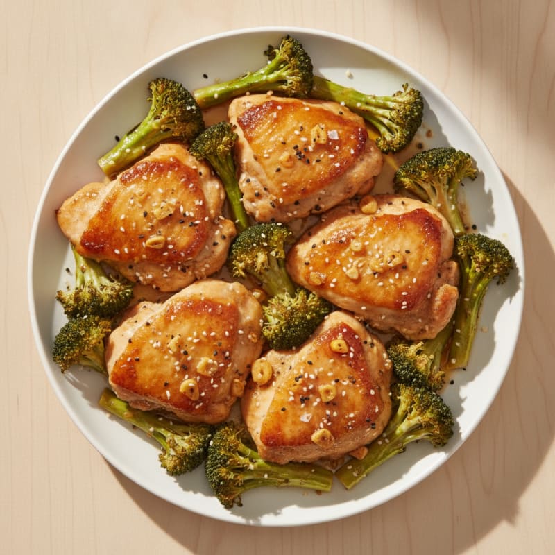 Sheet Pan Honey-Garlic Chicken Thighs
