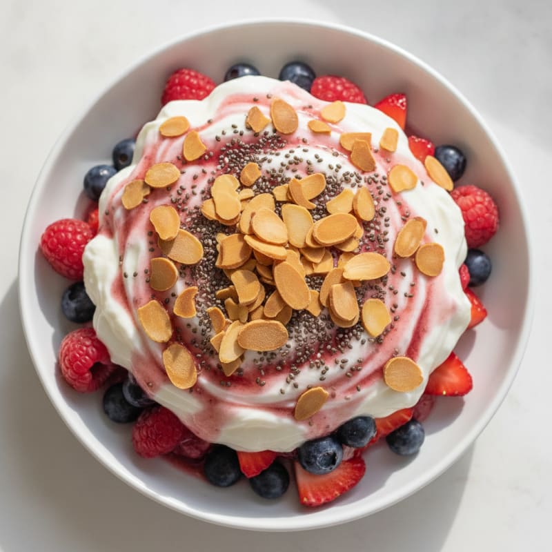 Creamy Greek Yogurt Protein Parfait with Mixed Berries