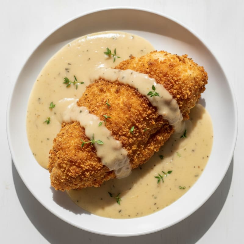 Buttermilk Fried Chicken with Creamy Gravy