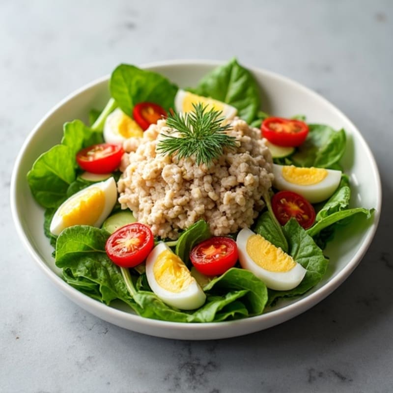 Lemon Herb Tuna Salad with Crisp Greens