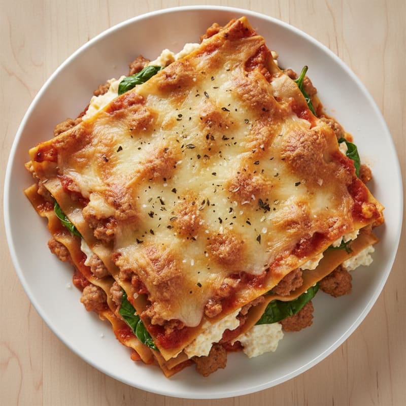 Classic Italian Sausage Lasagna Bake
