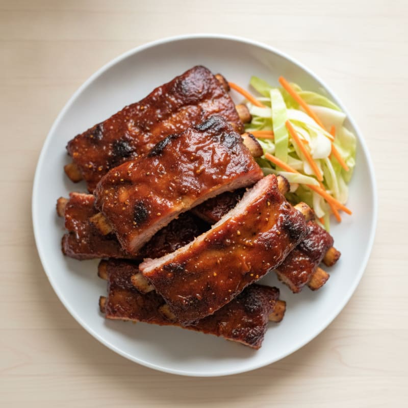 Smoked BBQ Ribs with Tangy Glaze