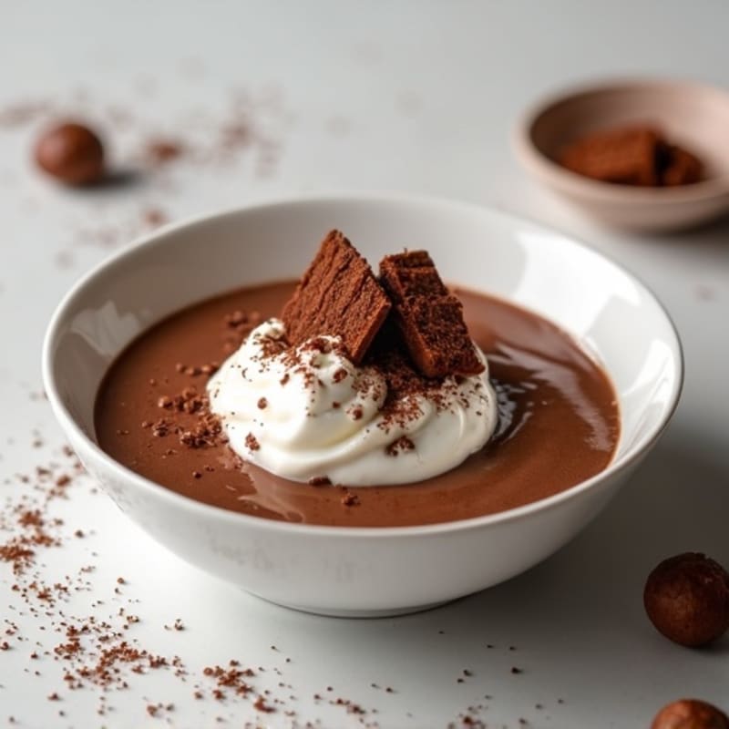 Silky Chocolate Protein Pudding with Greek Yogurt
