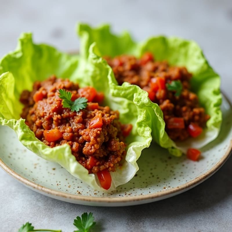 Lean Ground Beef Sloppy Joe Lettuce Wraps