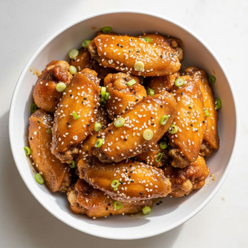 Crispy Honey-Glazed Chicken Wings