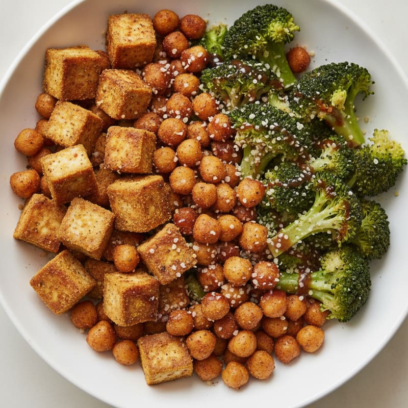 Roasted Vegetable and Chickpea Buddha Bowl