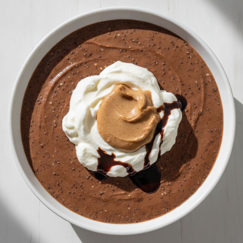 Silky Chocolate Protein Pudding with Greek Yogurt
