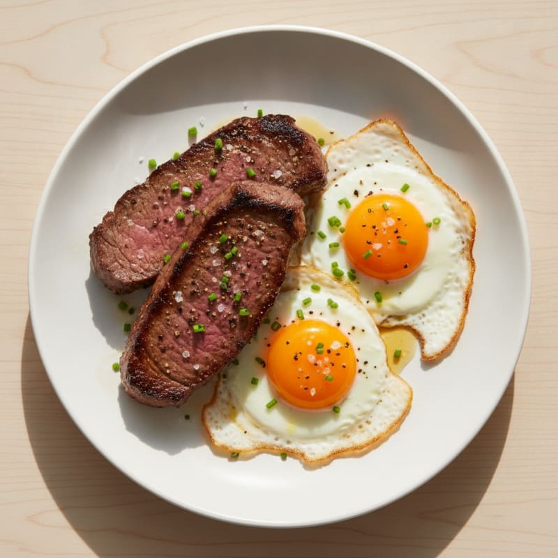 Pan-Seared Steak and Eggs