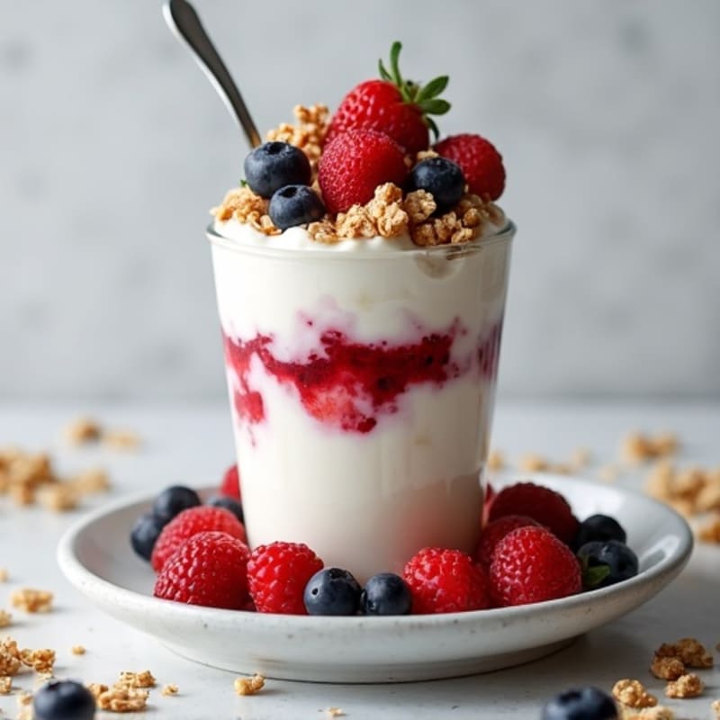 Creamy High-Protein Greek Yogurt and Whey Parfait