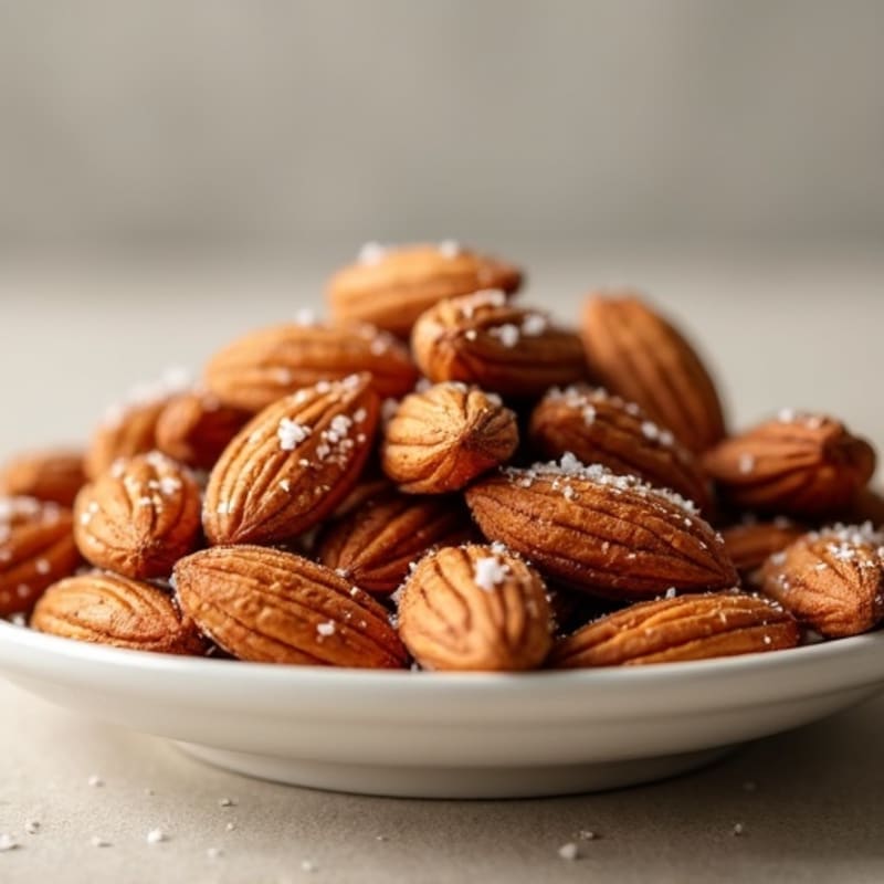 Crispy Roasted Almonds with Sea Salt and Protein Boost