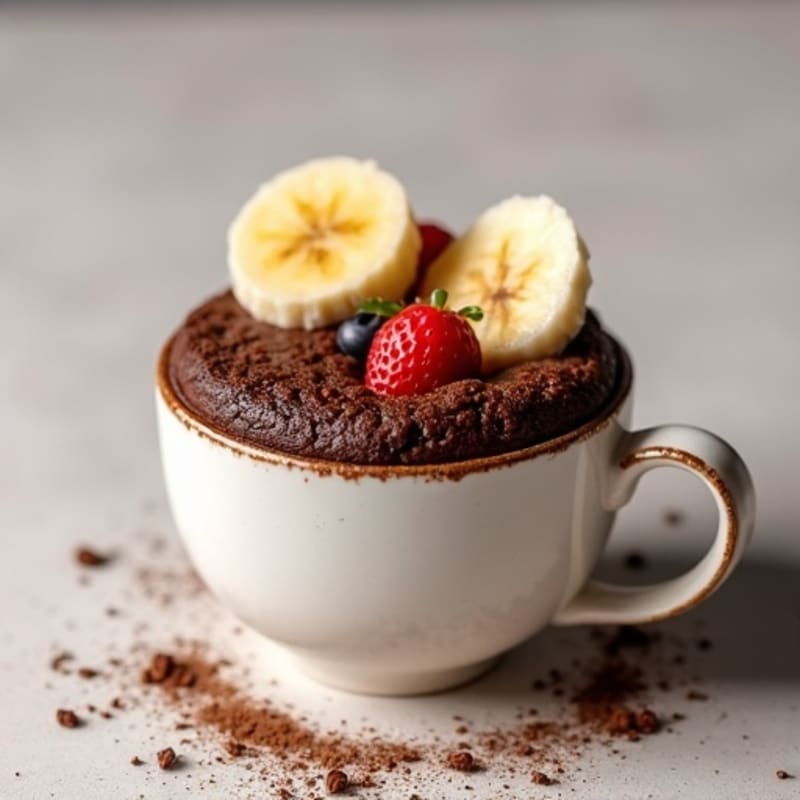 Healthy Fudgy Egg-Free Chocolate Mug Cake