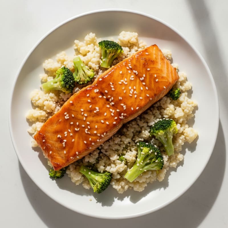 Pan-Seared Teriyaki Glazed Salmon