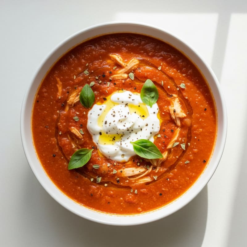 Creamy Roasted Tomato Basil Soup