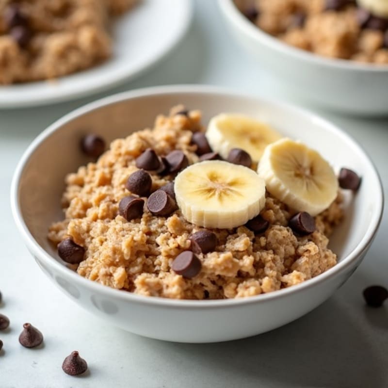 Creamy Chocolate Chip Protein Baked Oats